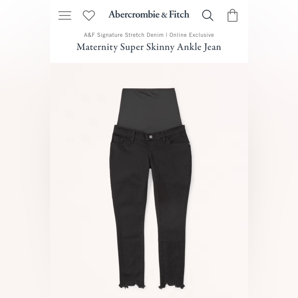 Maternity Super Skinny Ankle Jeans